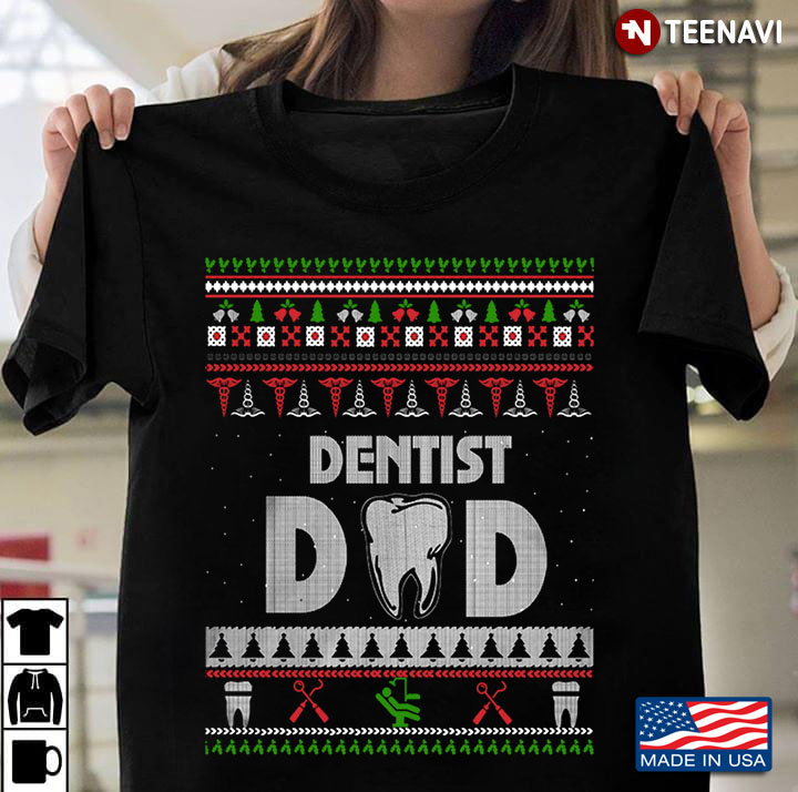 Funny Tooth Dentist Dad Design for Christmas