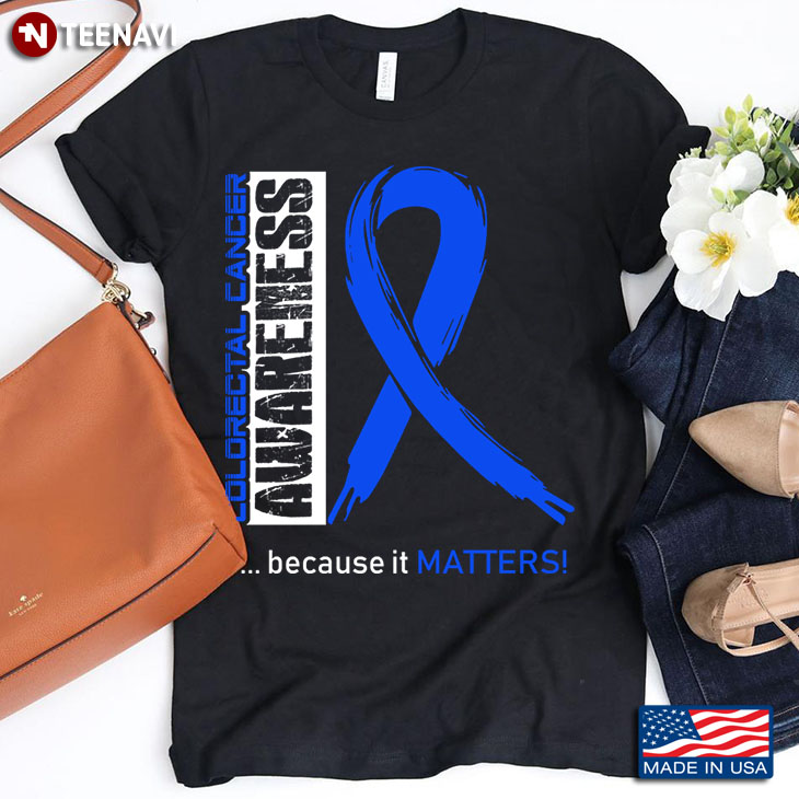 Blue Ribbon Heart Colorectal Cancer Awareness Because It Matters