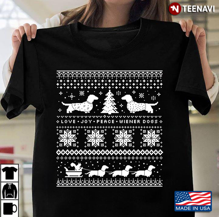 Funny Christmas Dachshund Sleight for Dog Lover