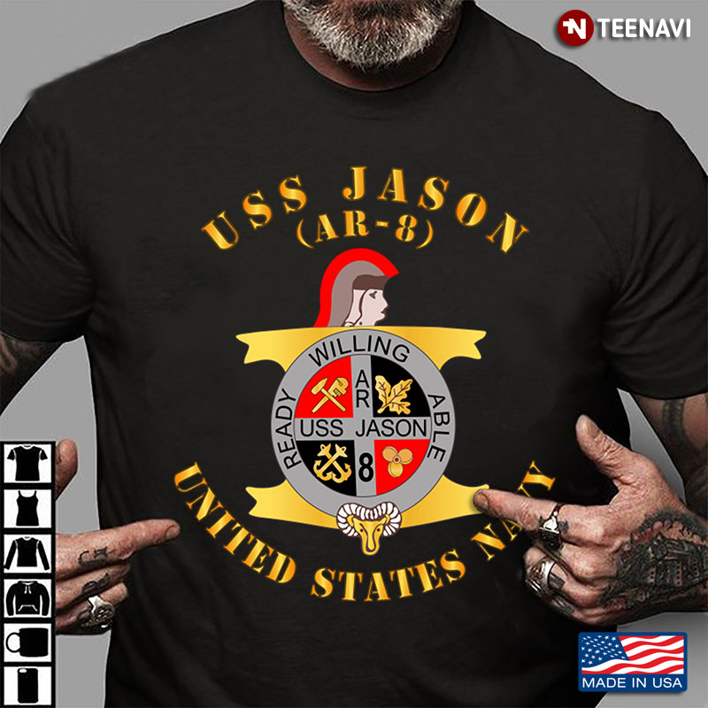 Uss Jason AR-8 United States Navy Willing Ready Able