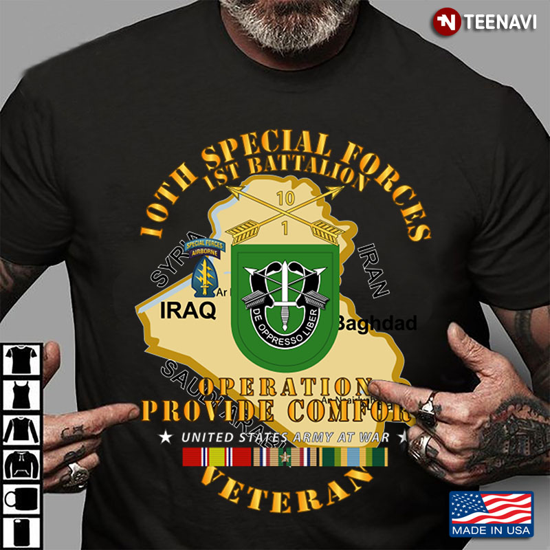 10th Special Forces 1st Battalion Operation Provide Comfort United States Army At War Veteran