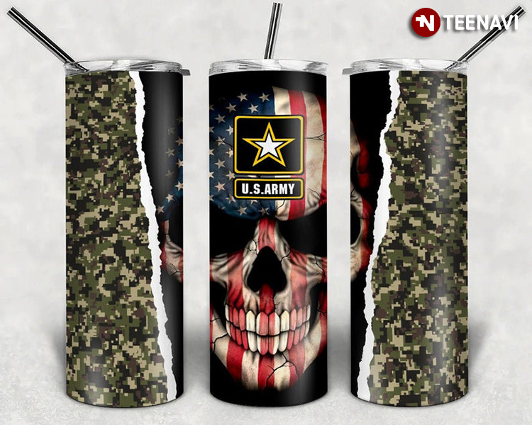 Camo Us Army Skull Strong America