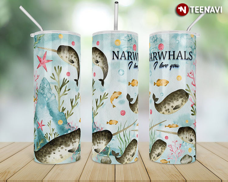 Narwhals I Love You For Fishing Lover