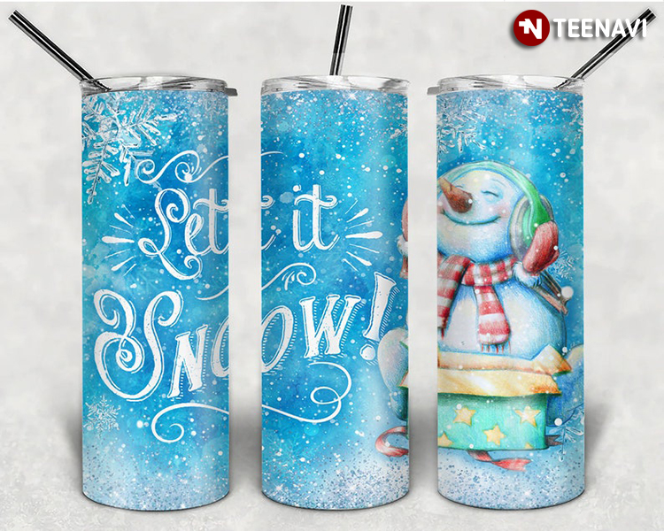 Cute Snowman Let It Snow Gift For Holiday