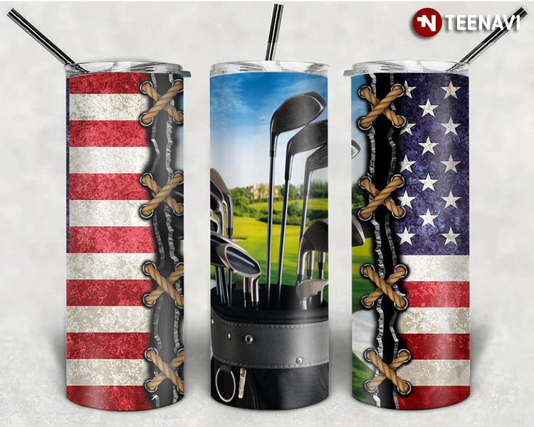 American Flag Golf Sport Lover