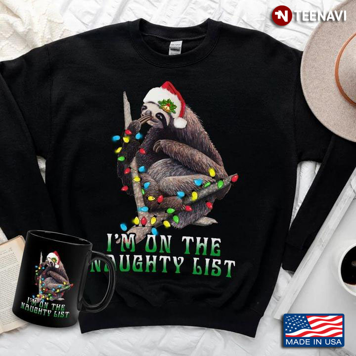 Christmas Sloth I’m On The Naughty List