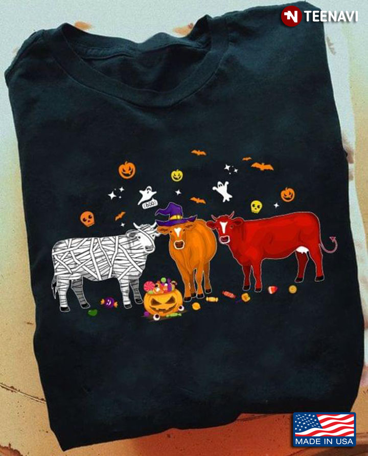 Happy Spooky Season Cow Farm