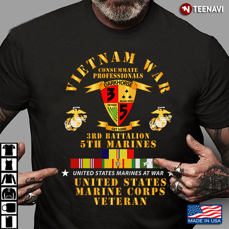 Viet Nam War 3rd Battalion 5th Marines Us Marine Corps Veteran