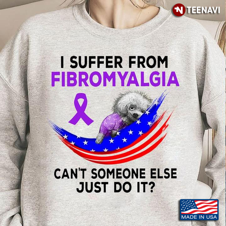 Purple Ribbon Fibromyalgia Awareness I Suffer