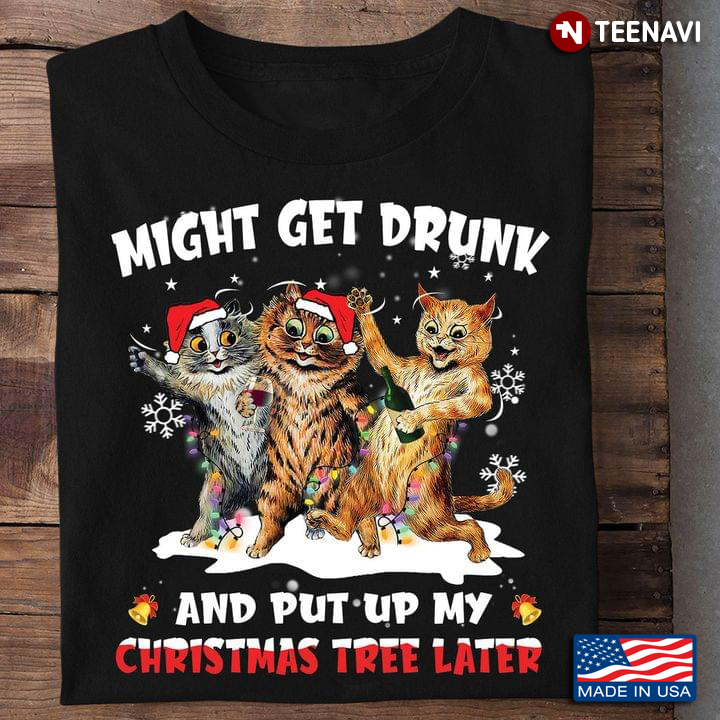 Cat Party Might Get Drunk And Put Up Christmas Later