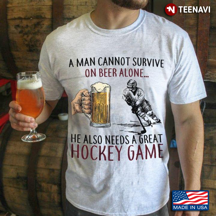 He Needs A Great Hockey Game With Beer