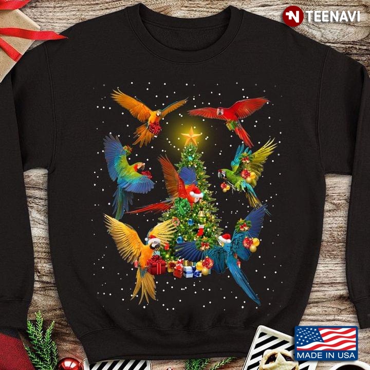 Colorful Bird Merry Christmas Best Gift For Holiday