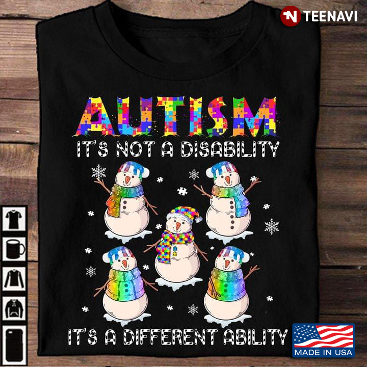 Christmas Gift Autism It’s A Different Ability