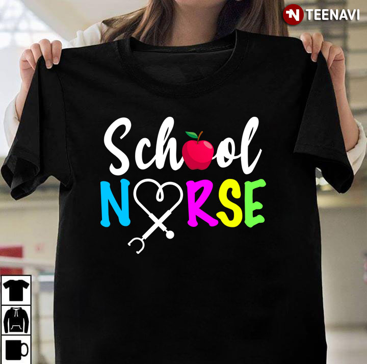 Colorful Proud To Be A School Nurse