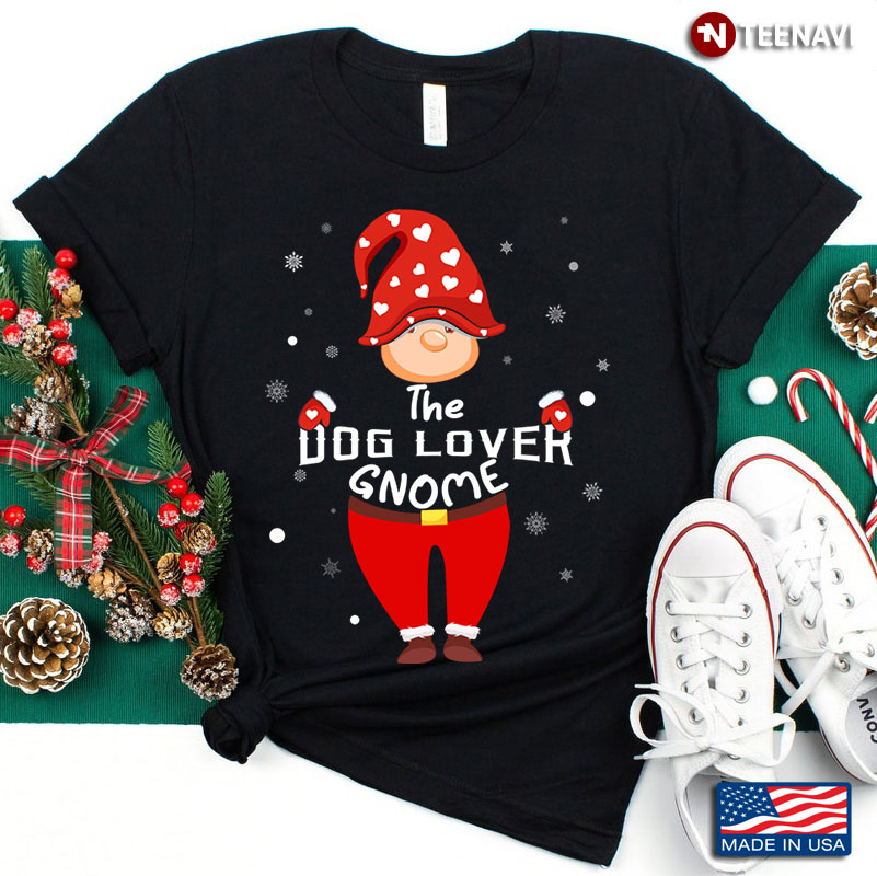 Christmas The Dog Lover Gnome Gift For Holiday