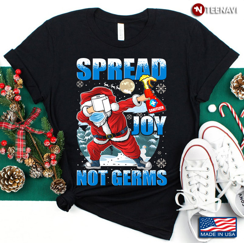 Santa Claus Spread Sanitizer Joy Not Germs