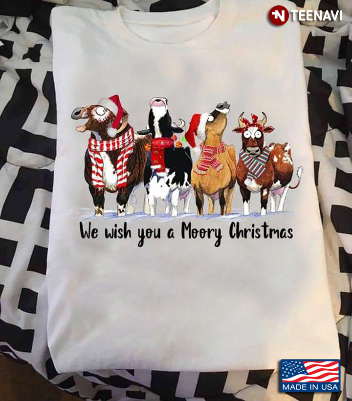 We Wish You A Moory Christmas For Cow Lover