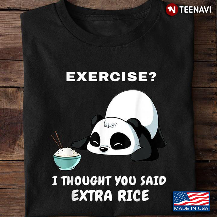 Lazy Panda No Exercise Just Extra Rice