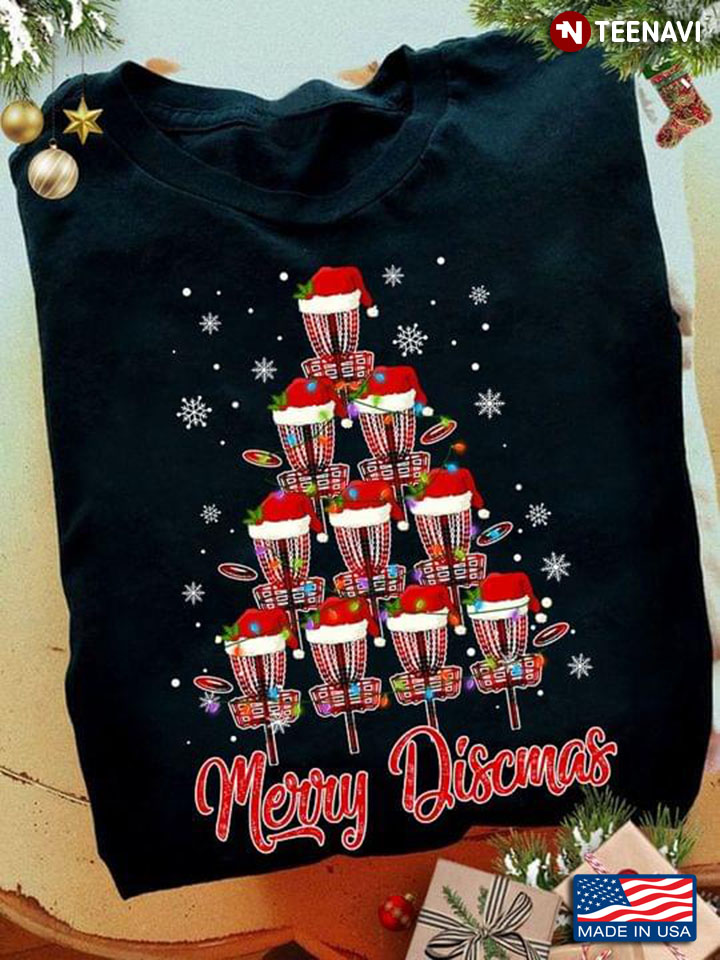 Merry Discmas Christmas Tree Funny Gift
