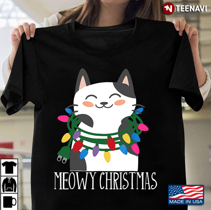 Meowy Christmas Cute Cat Light Gift For Christmas