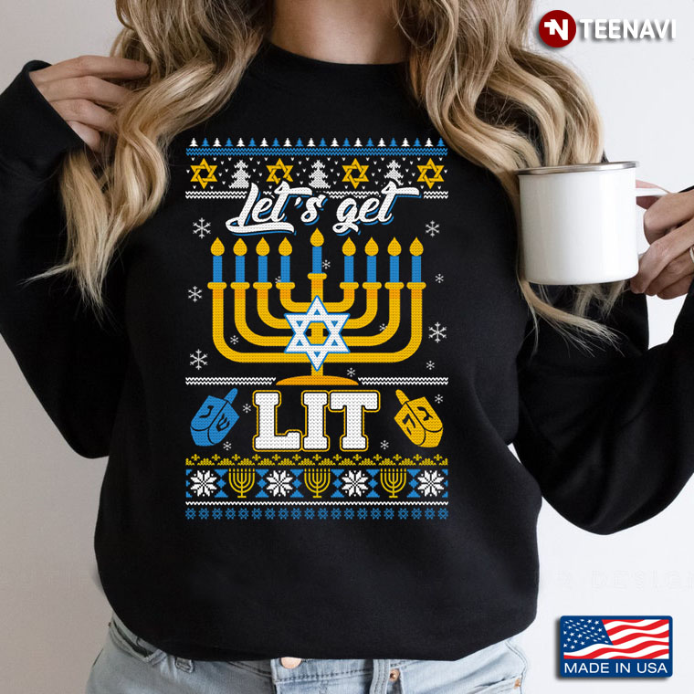Let’s Get Lit It’s Time For Hanukkah Happy Llamakkah