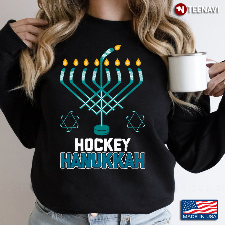 Hockey Hanukkah Jewish Festival  Gift For Hockey Lover