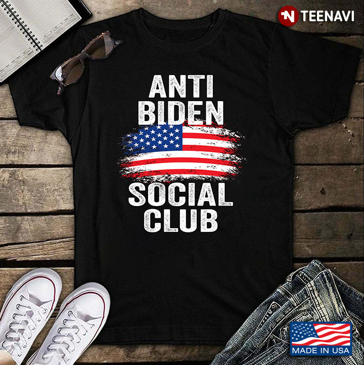 Anti Biden Social Club American Flag