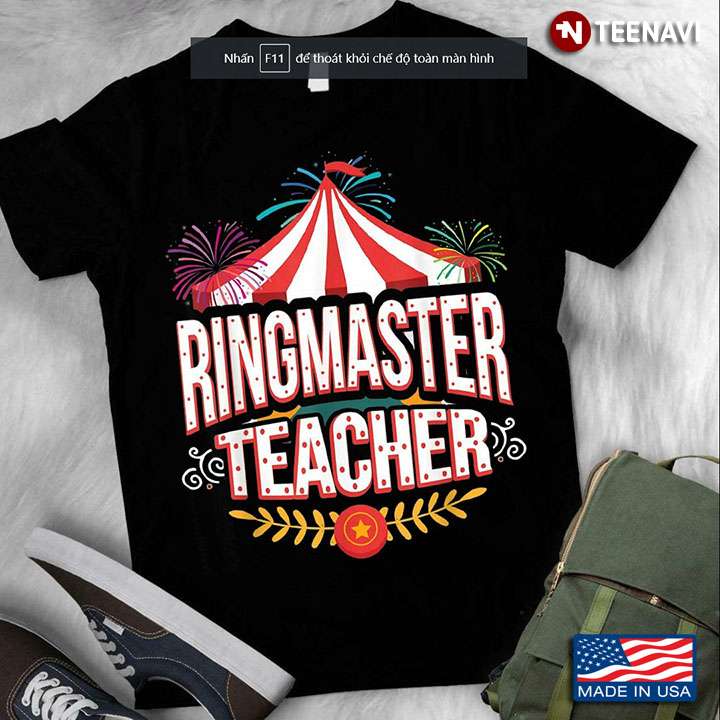 Ringmaster Teacher Circus Carnival And Fireworks Back To School