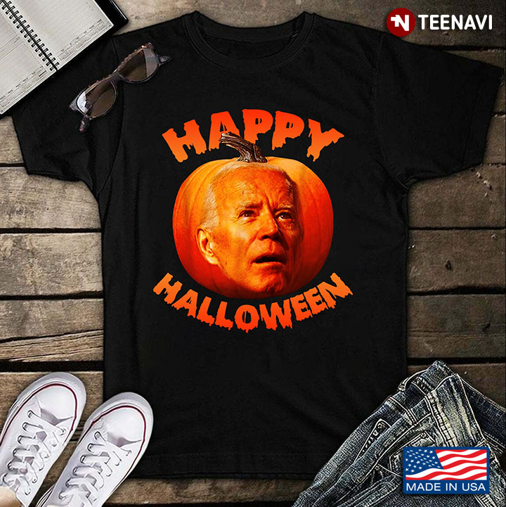 Happy Halloween Joe Biden Pumpkin T-Shirt