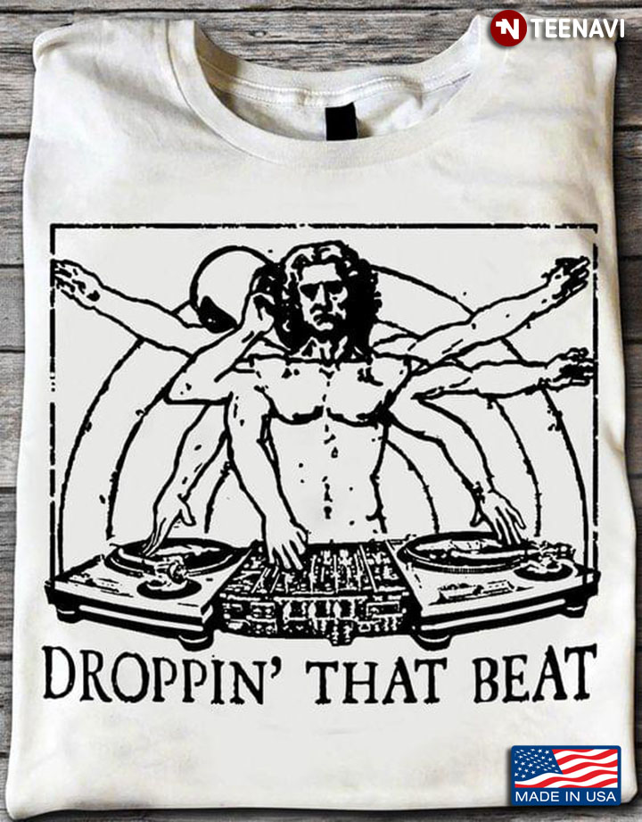 DJ Vitruvian Man Droppin' That Beat for Music Lover
