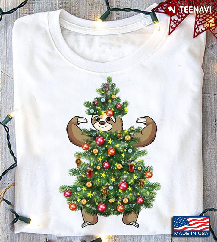 Sloth Christmas Tree for Christmas