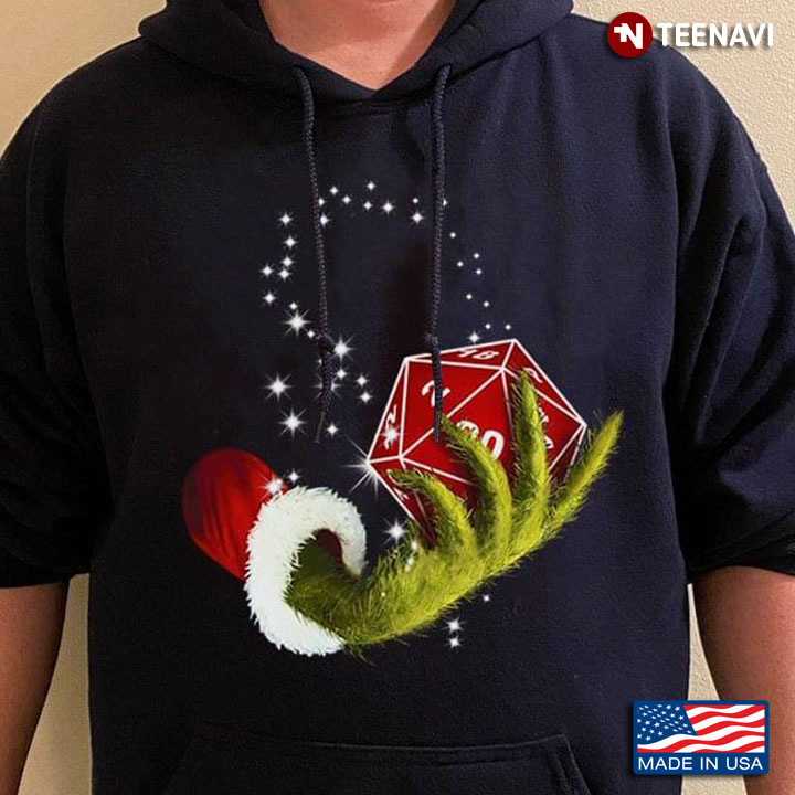 Grinch Santa With Dice Dungeons & Dragons for Christmas