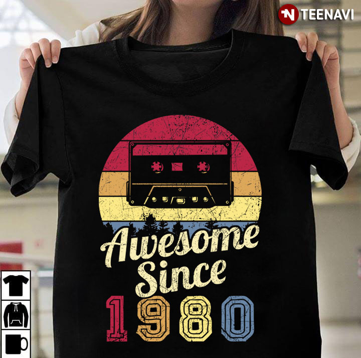 Vintage Awesome Since 1980 41th Birthday Gifts for Birthday