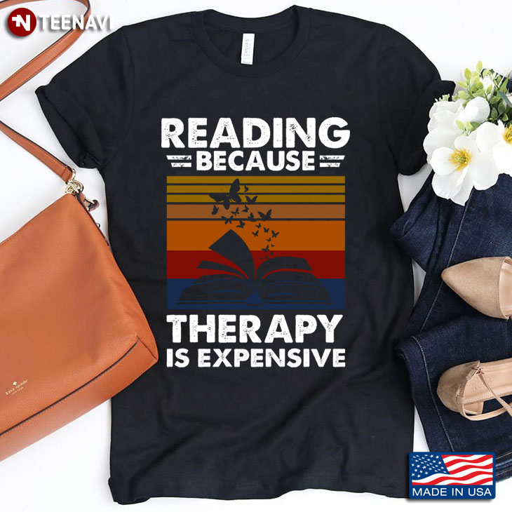 Vintage Reading Because Therapy Is Expensive for Book Lover