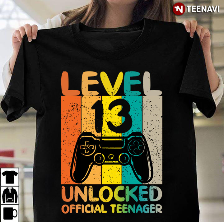 Vintage Video Games Level 13 Unlocked Official Teenager