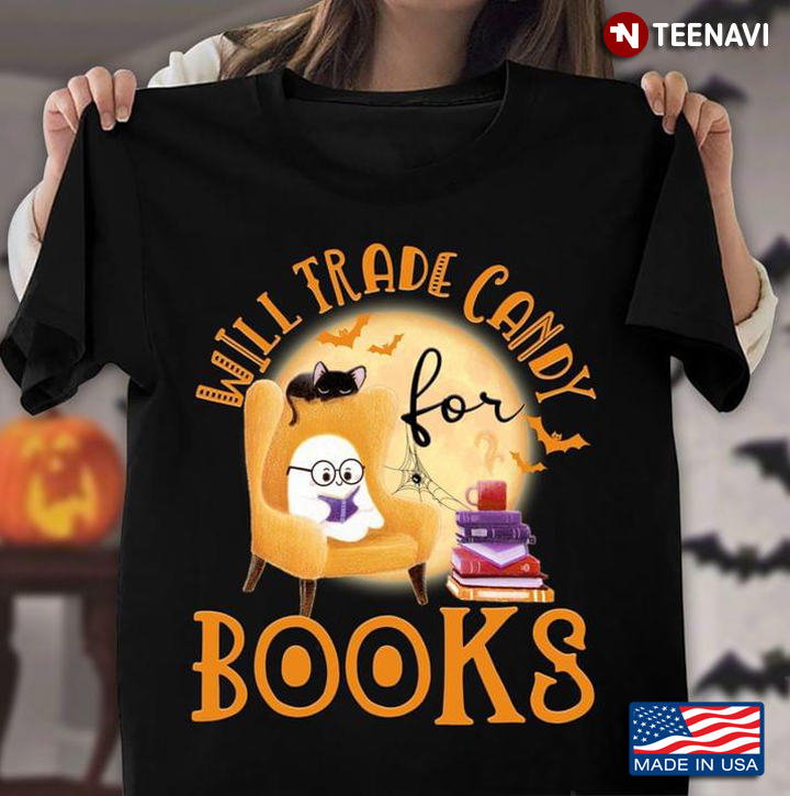 Boo Will Trade Candy For Books for Halloween