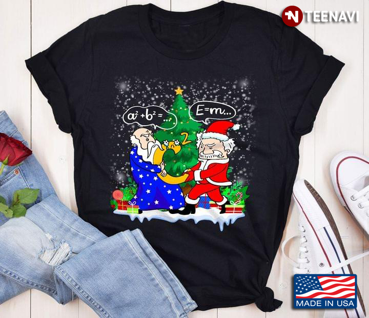 Funny Math Santa Claus And Wizard for Christmas