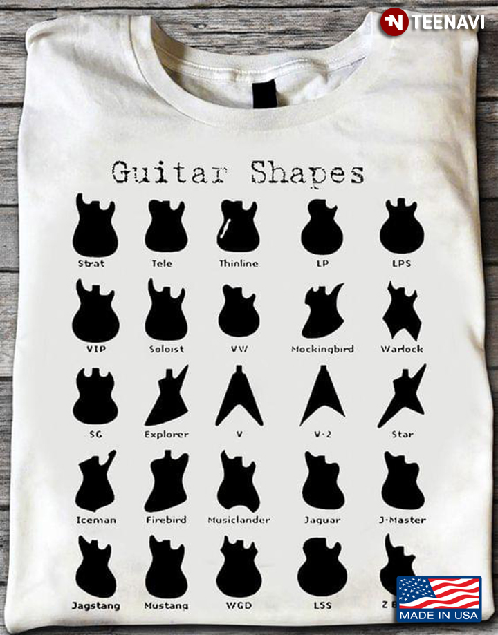 Guitar Shapes Cool Design for Guitar Lover