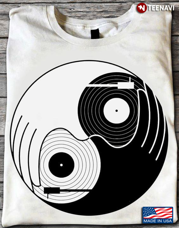 Yin And Yang Vinyl Record for Music Lover