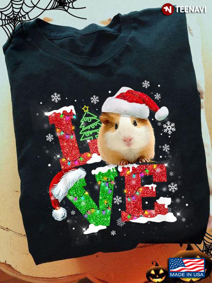 Love Santa Guinea Pig for Christmas