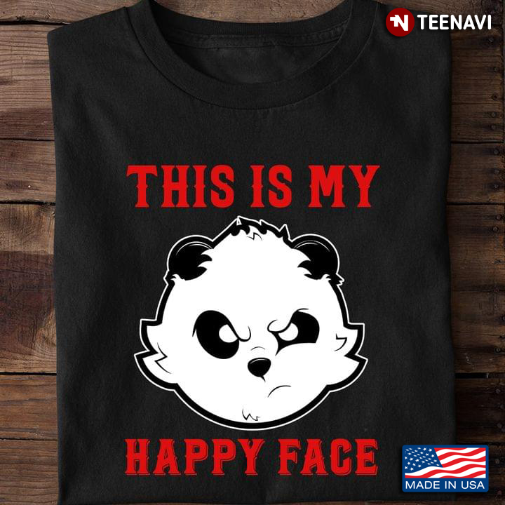 Grumpy Panda This Is My Happy Face for Animal Lover
