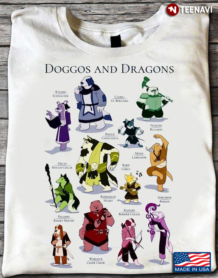 Doggos And Dragons Dungeons And Dragons for Game Lover