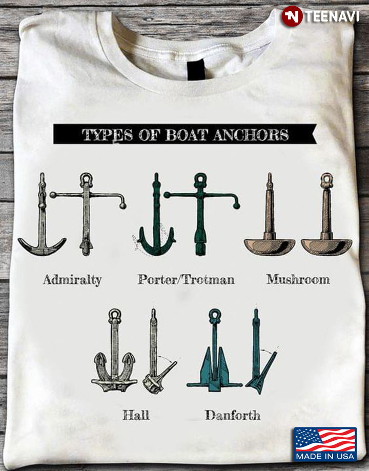 Types Of Boat Anchors Admiralty Porter Trotman Mushroom Hall Danforth