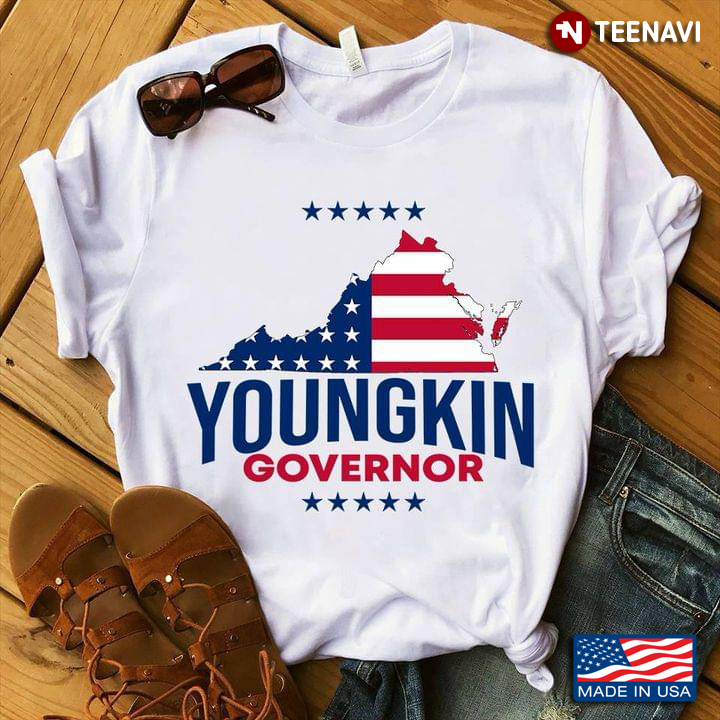 Youngkin Governor Virginia American Flag