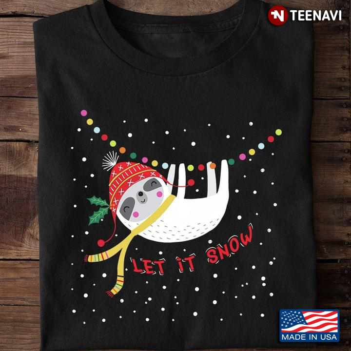 Let It Snow Sloth for Christmas