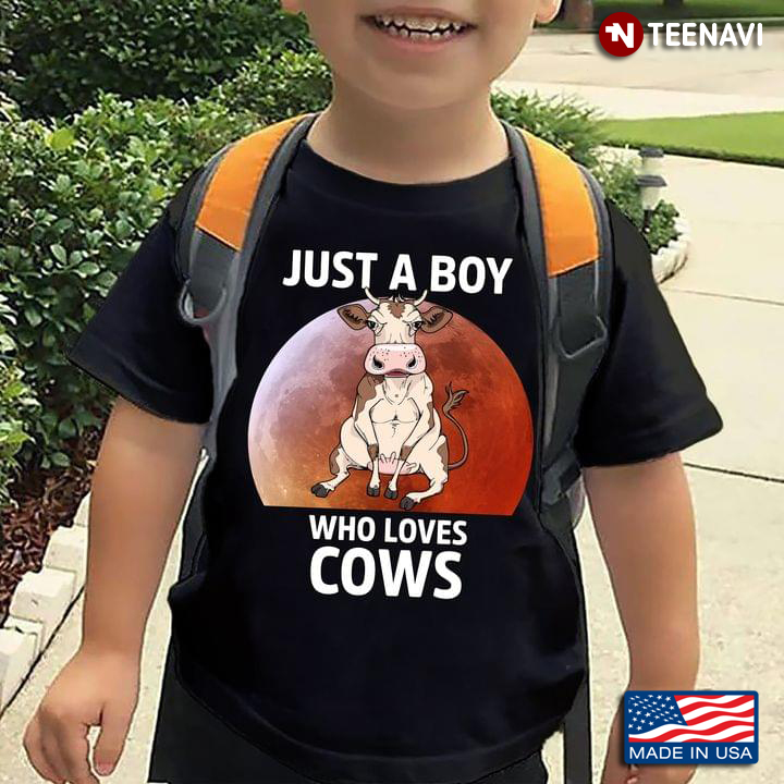 Just A Boy Who Loves Cows for Animal Lover