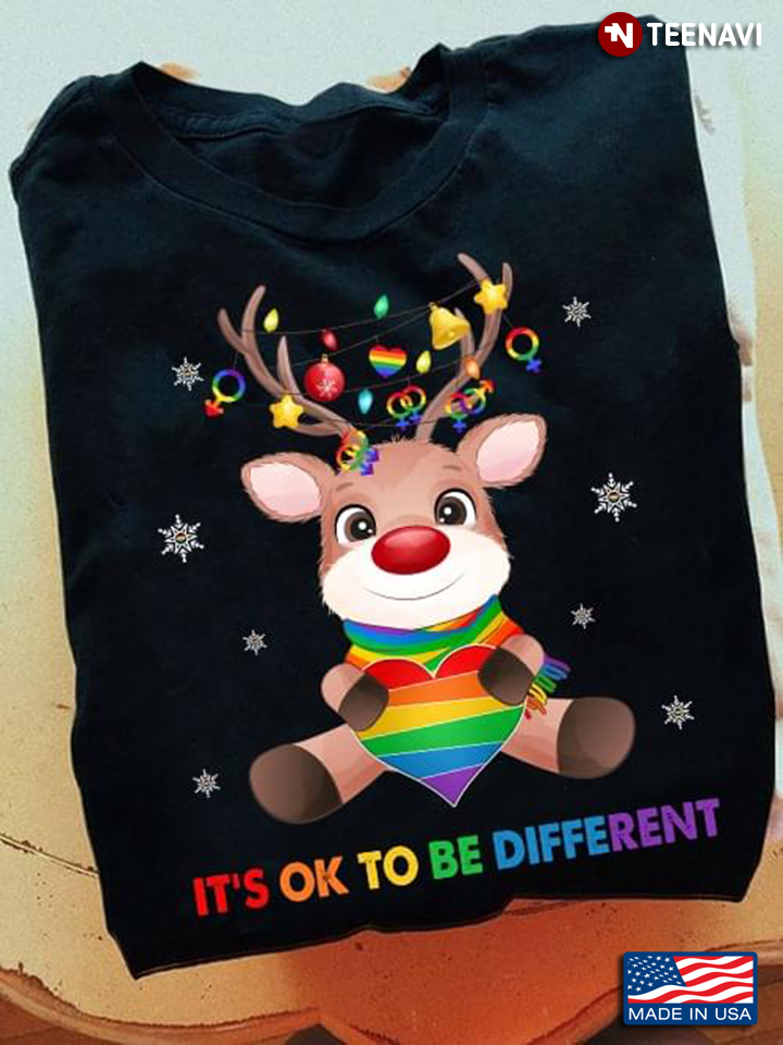 LGBT Reindeer It's Ok To Be Different for Christmas