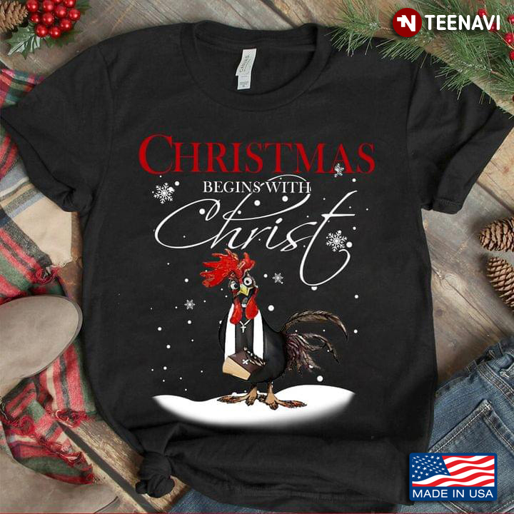 Christmas Begins With Christ Rooster