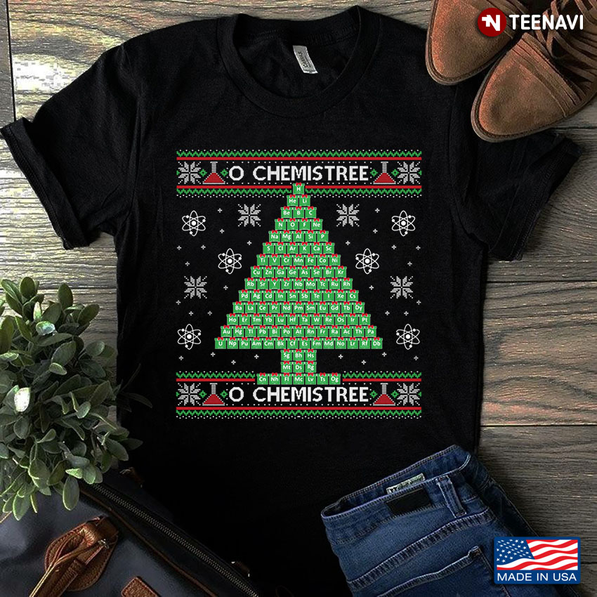 O Chemistree Funny Christmas Tree Periodic Table Elements for Christmas