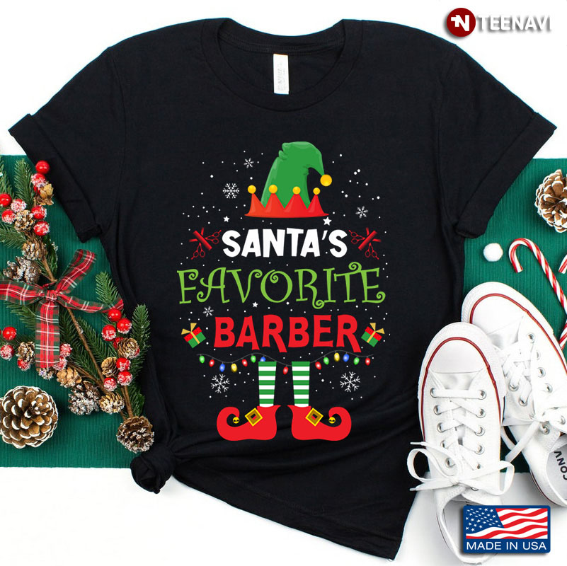 Christmas Elf Santa's Favorite Barber for Christmas